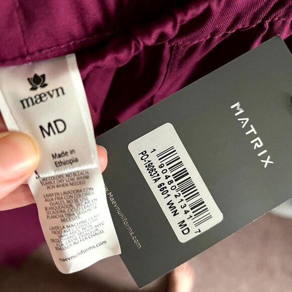 Matrix by Maevn Women's Solid Scrub Pants - Size Medium - Picture 2 of 3